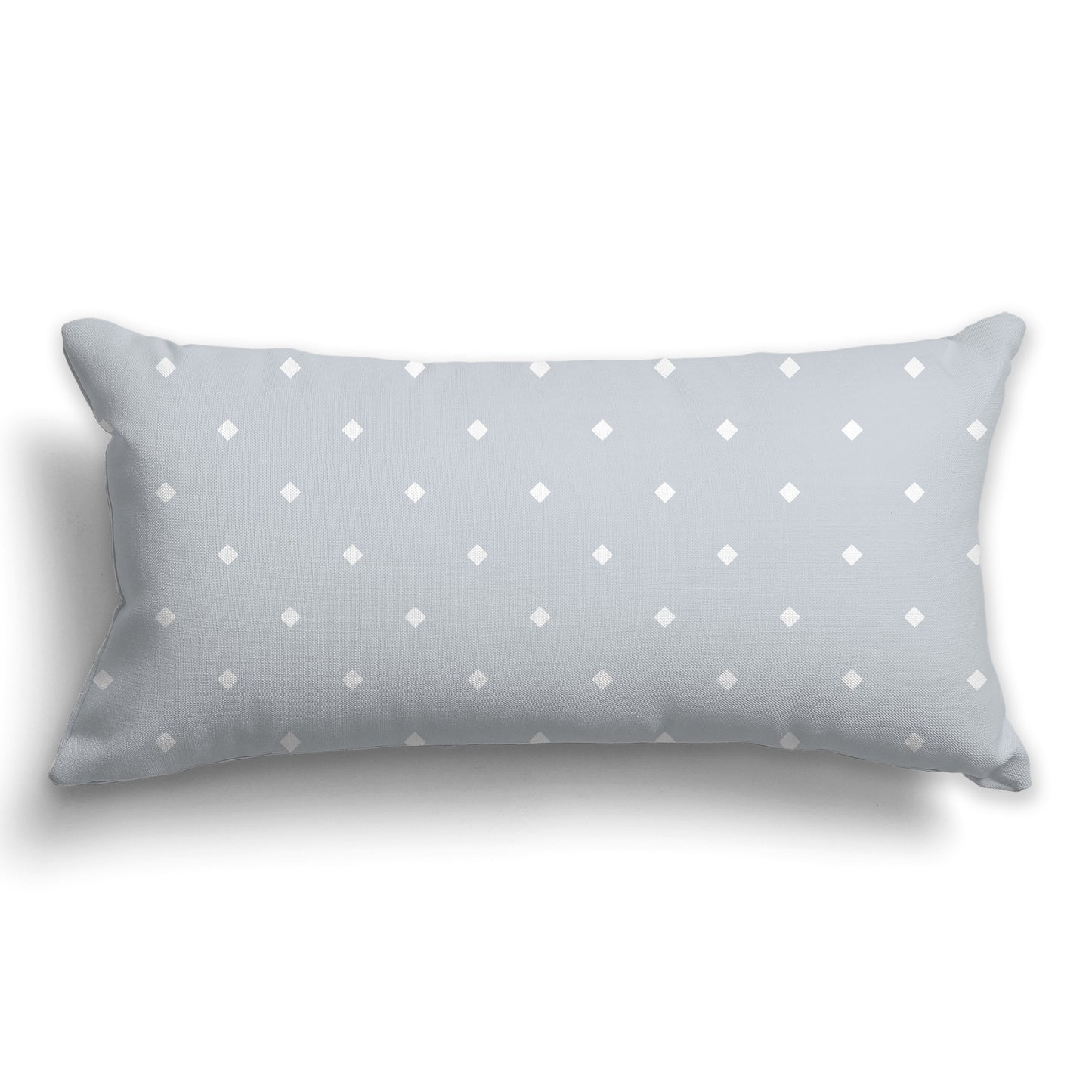 Pale Grey Throw Pillow with White/Beige-white Diamond Pattern on Front, CAPC-1151-101