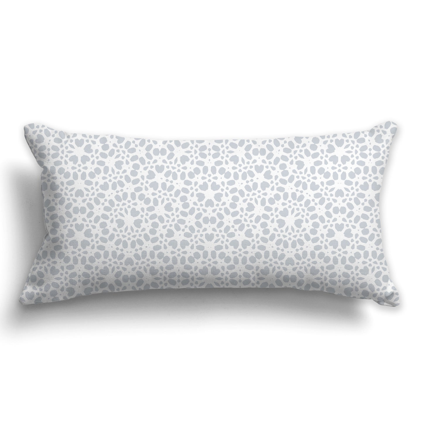 White/Beige-white Throw Pillow with Pale Grey Paint Dab Repeat Pattern on Both Sides, CAPC-1151-162