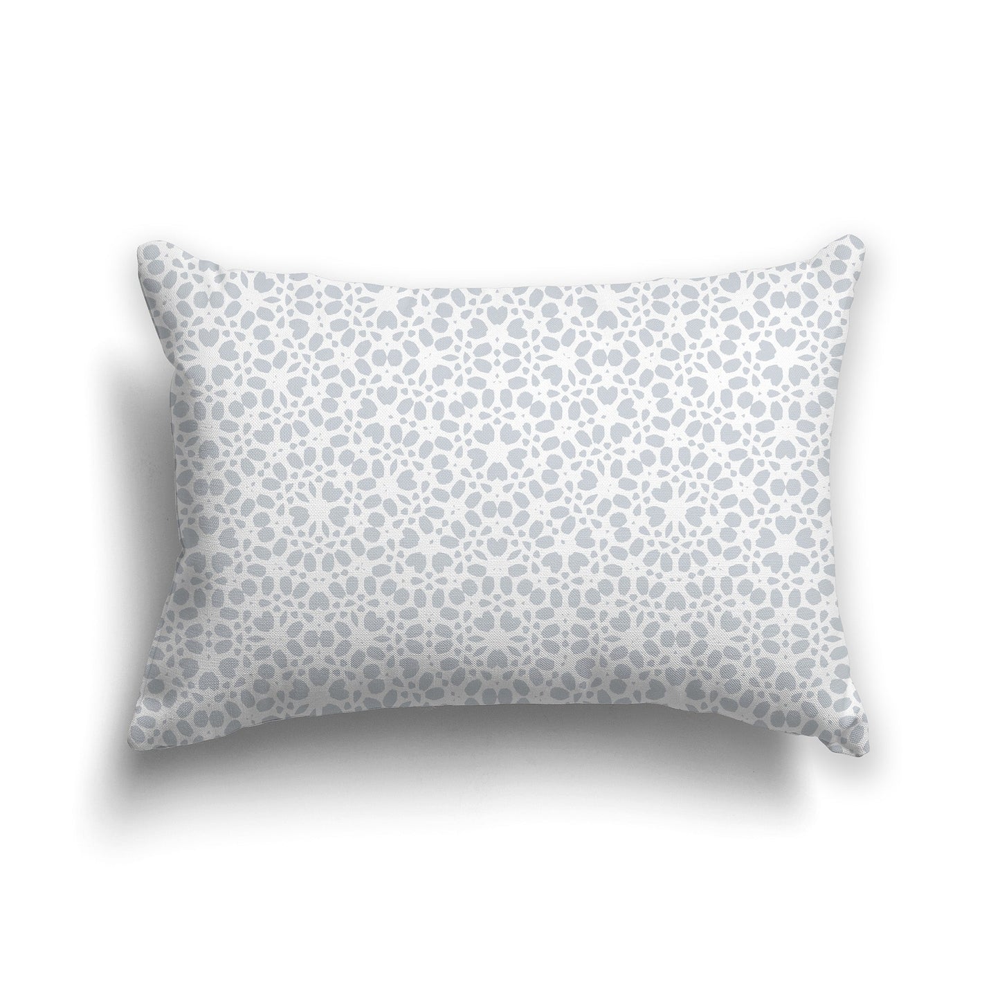 White/Beige-white Throw Pillow with Pale Grey Paint Dab Repeat Pattern on Both Sides, CAPC-1151-162