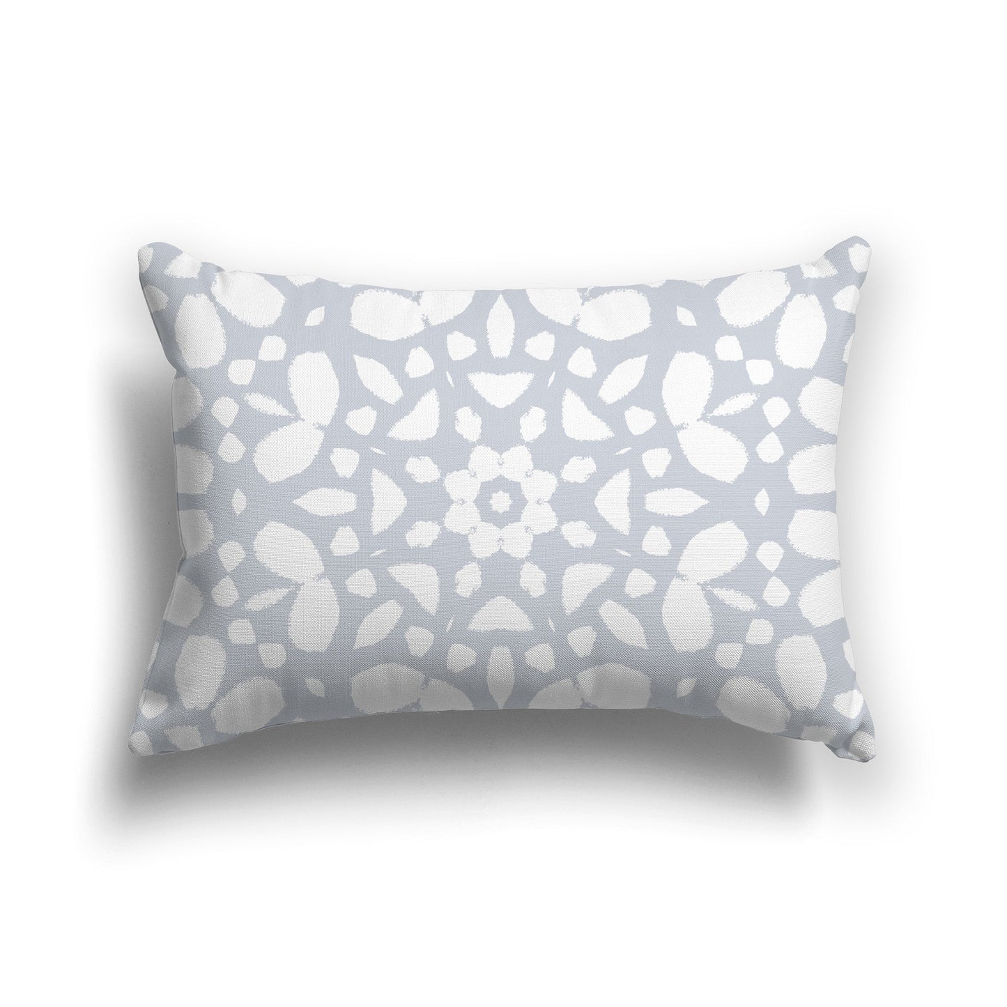 Pale Grey Throw Pillow with Circular White/Beige-white Pattern on Both Sides, CAPC-1151-181