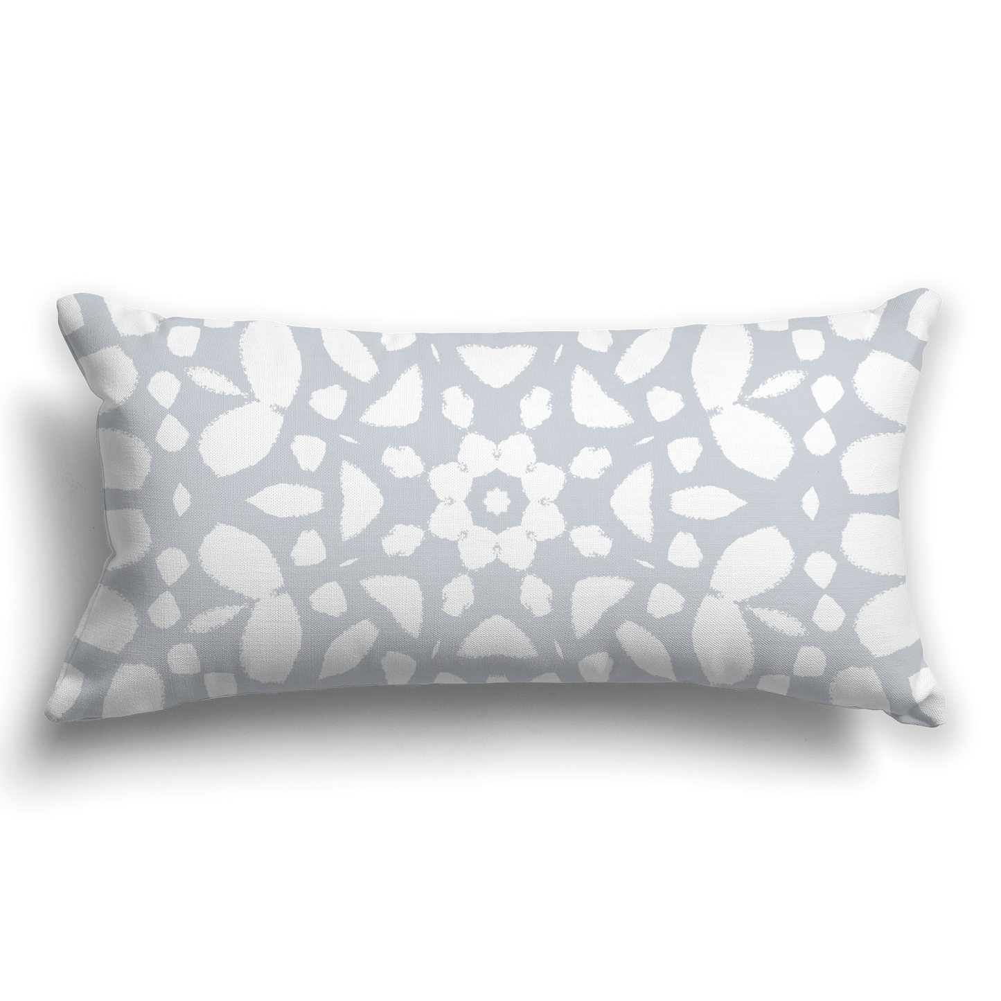 Pale Grey Throw Pillow with Circular White/Beige-white Pattern on Both Sides, CAPC-1151-181
