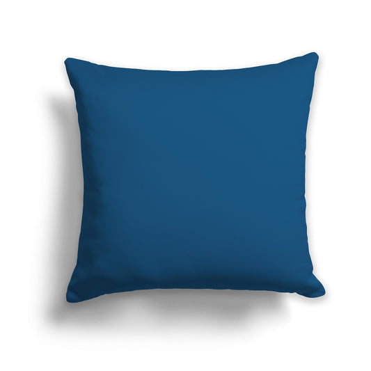 Solid Dark Blue-turquoise Throw Pillow, CAPC-1153-100