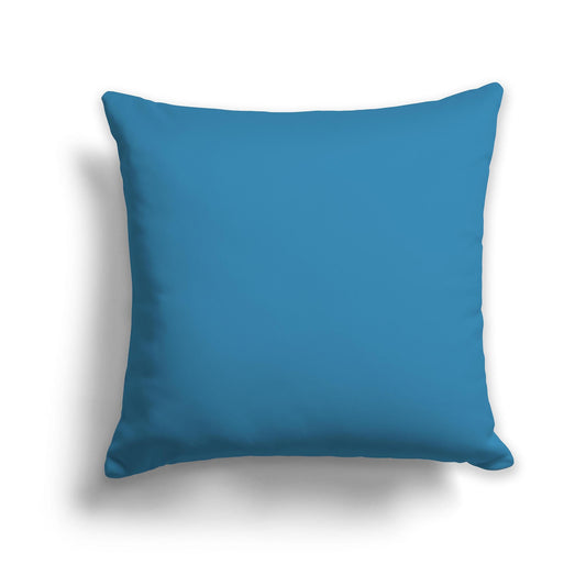 Solid Medium Blue-turquoise Throw Pillow, CAPC-1153-200