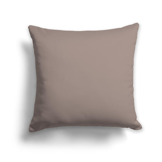 Solid Medium Brown Throw Pillow, CAPC-1161-133