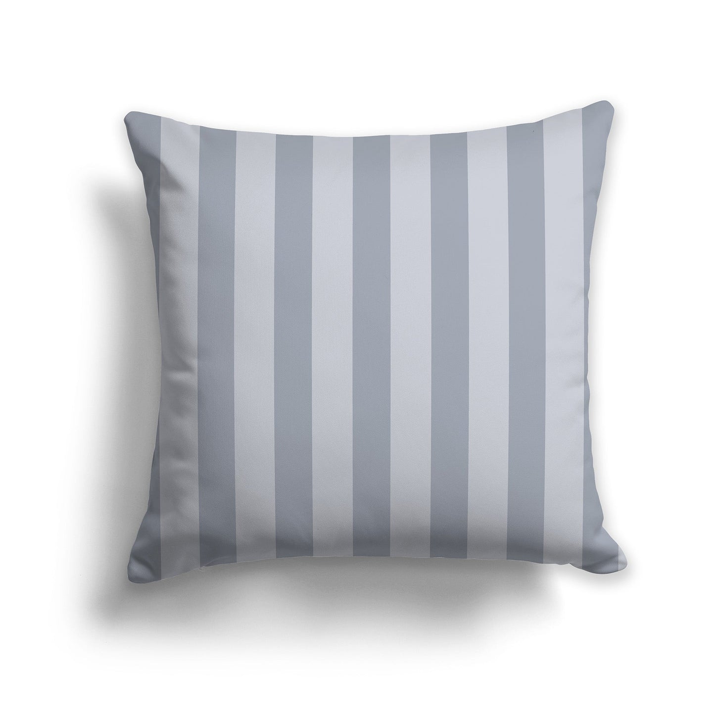 Light Grey Throw Pillow with Grey Vertical Bars on Front, CAPC-1163-051