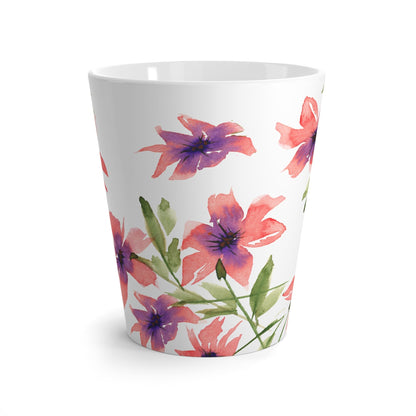 Pink Floral Ceramic Mug & Polyester Placemat 8-Pc Bundle (Service for 4) | CABF-LM-1344