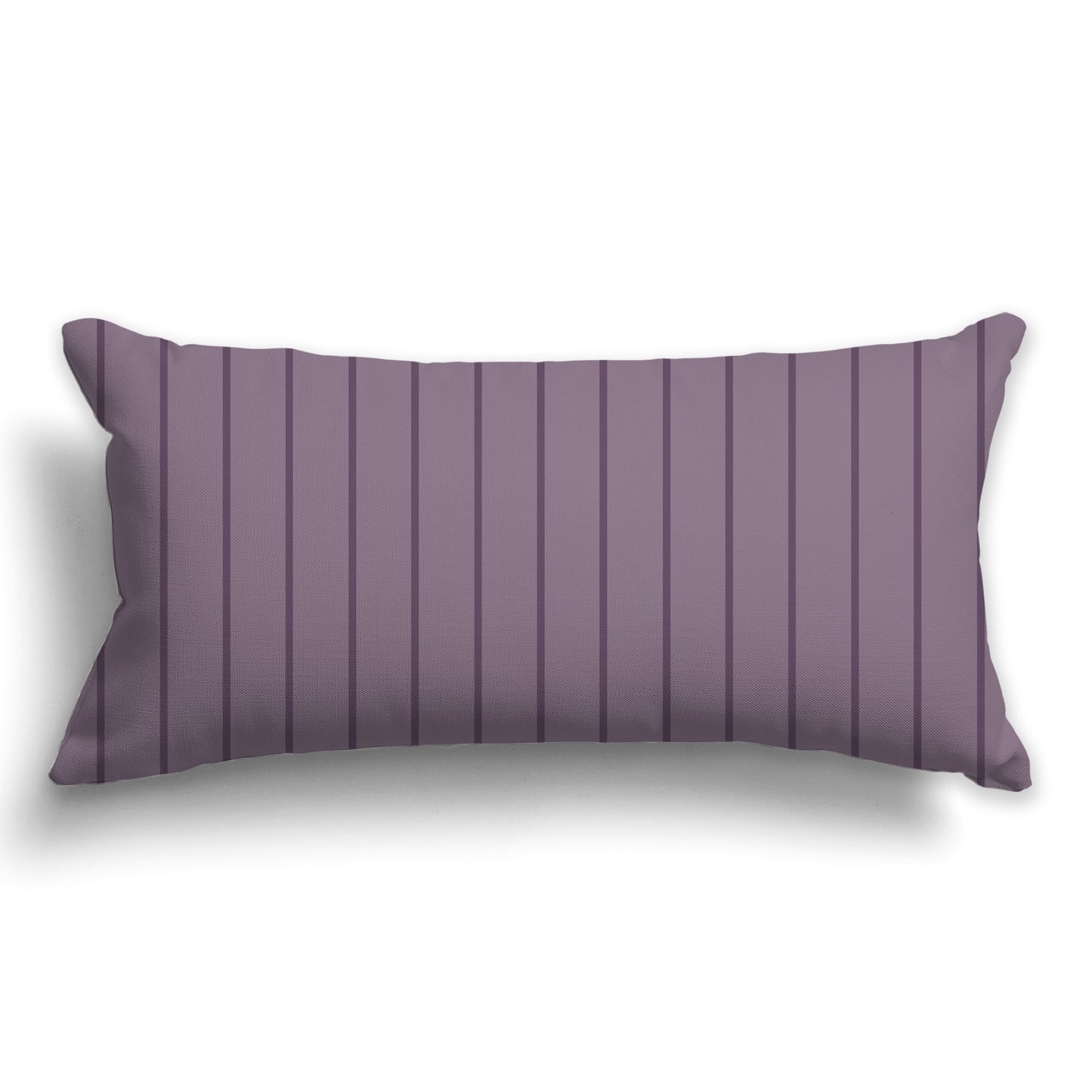 Medium Purple Throw Pillow with Fine Vertical Purple Stripes on Front, CAPC-1181-151