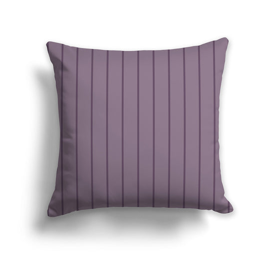 Medium Purple Throw Pillow with Fine Vertical Purple Stripes on Front, CAPC-1181-151
