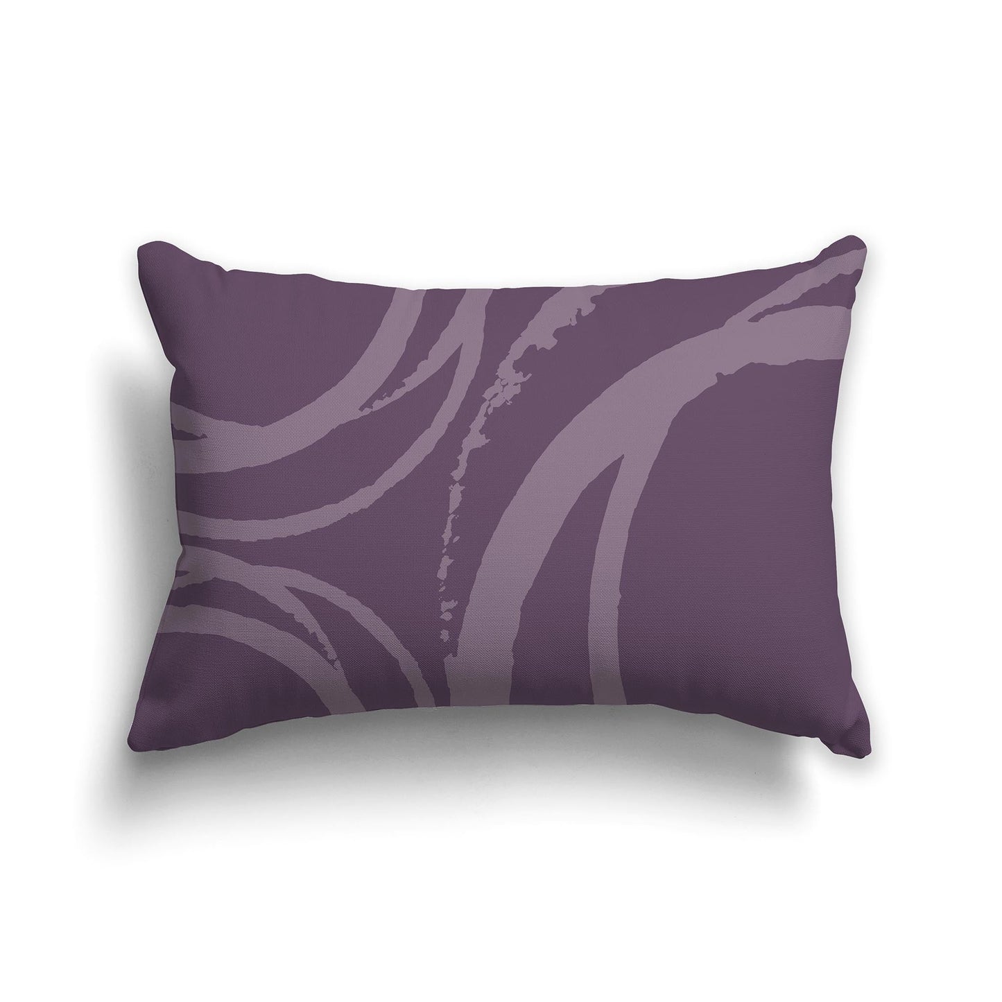 Purple Throw Pillow with Circular Medium Purple Graphic on Both Sides, CAPC-1182-021