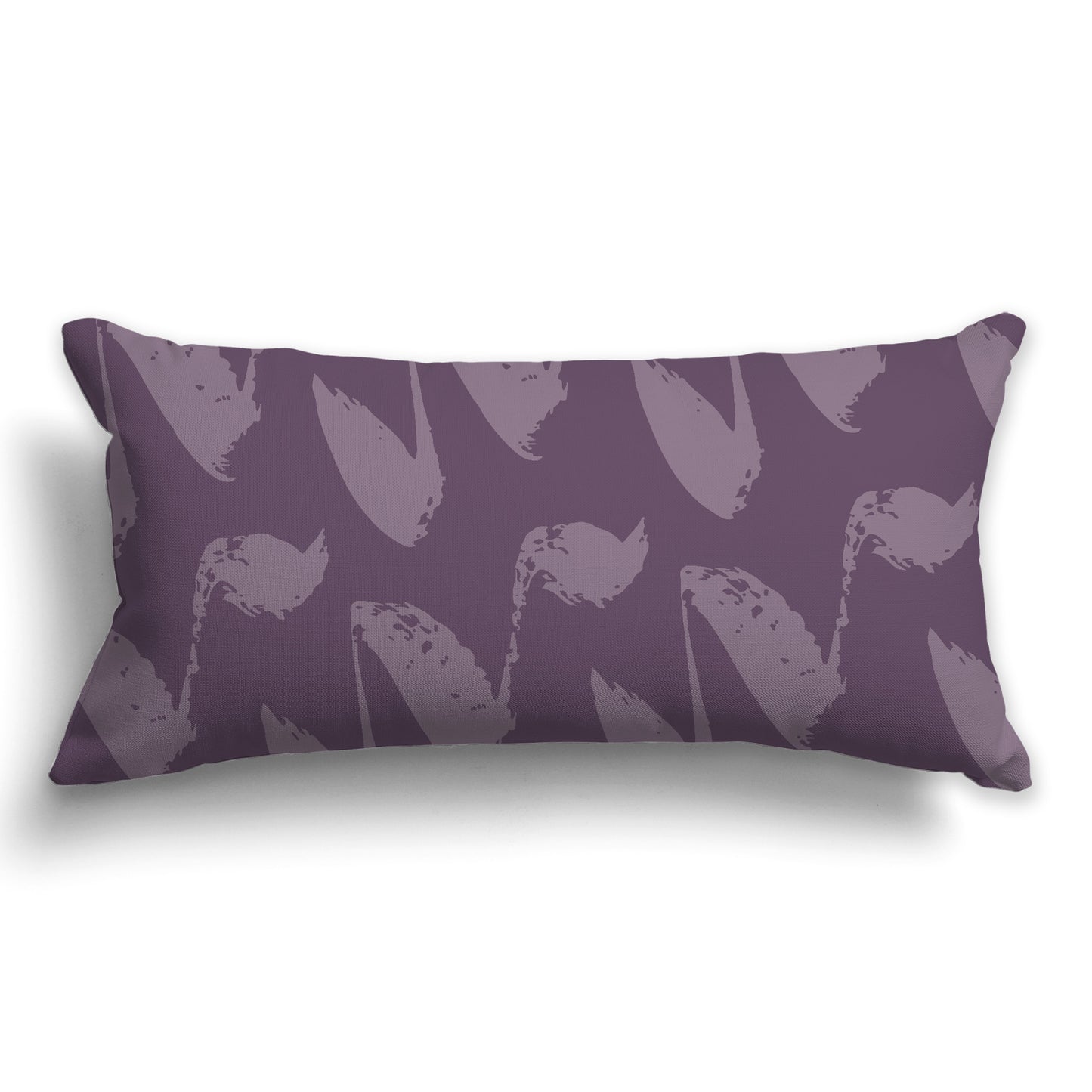 Purple Throw Pillow with Medium Purple Squiggle Pattern on Both Sides, CAPC-1182-081