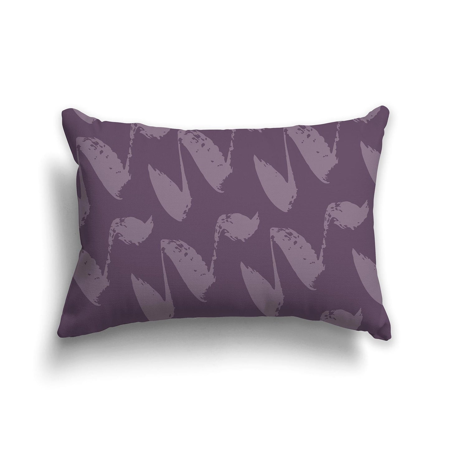 Purple Throw Pillow with Medium Purple Squiggle Pattern on Both Sides, CAPC-1182-081