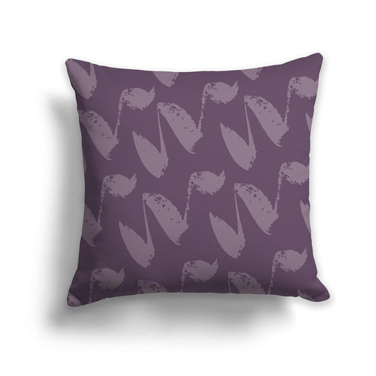 Purple Throw Pillow with Medium Purple Squiggle Pattern on Both Sides, CAPC-1182-081