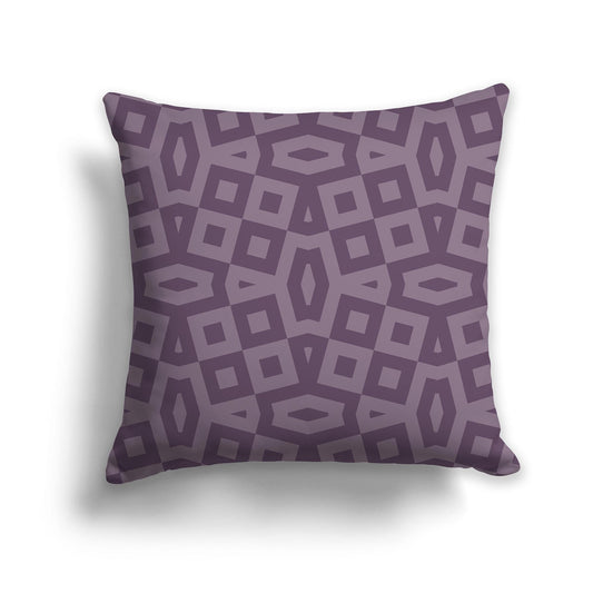 Throw Pillow with Two-tone Purple Geometric Pattern on Both Sides, CAPC-1182-171
