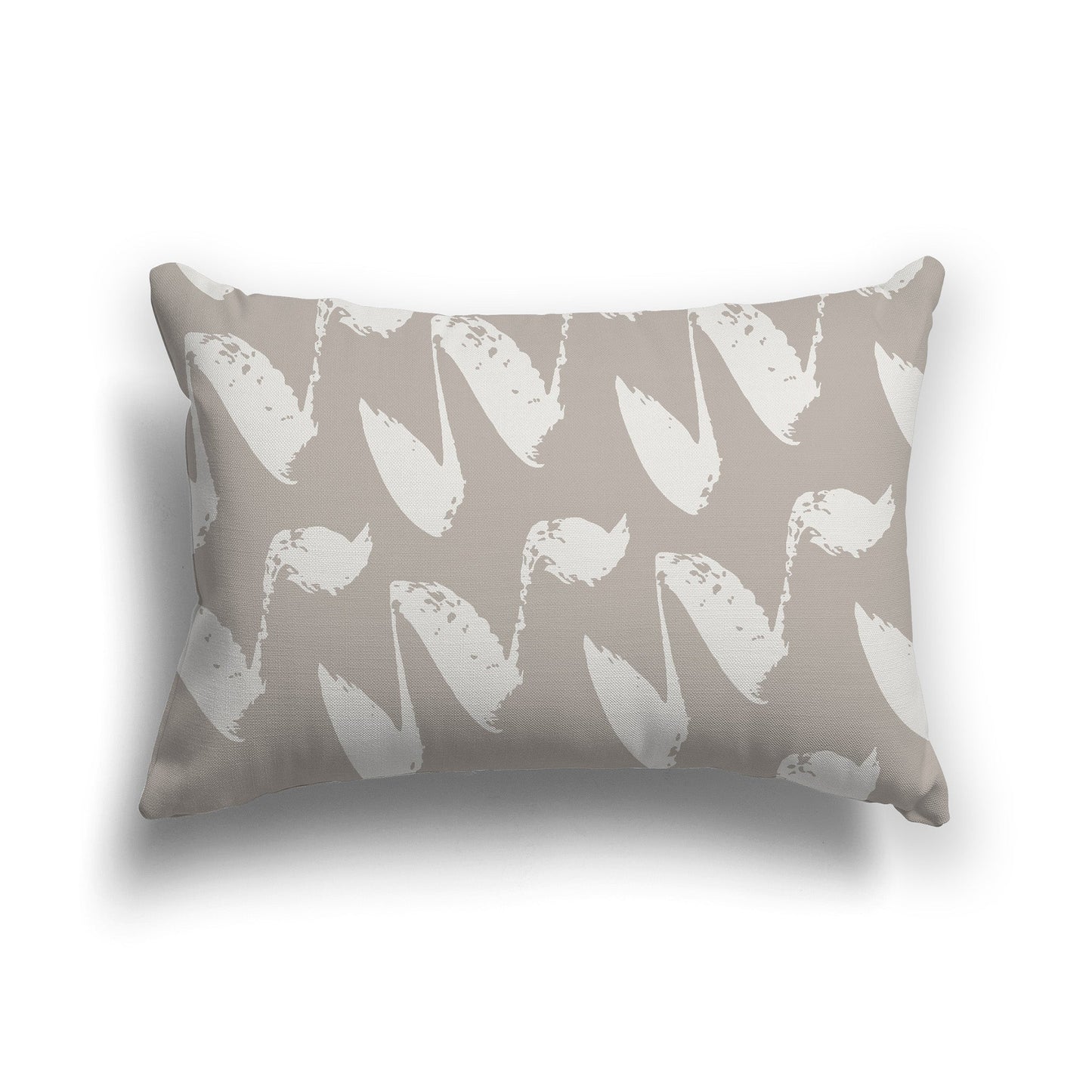 Taupe Throw Pillow with Light Taupe Squiggle Pattern on Both Sides, CAPC-1202-081