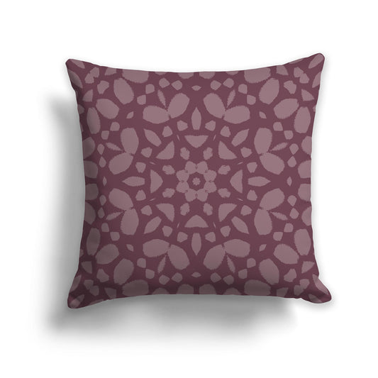 Plum Throw Pillow with Medium Plum Circular Graphic on Both Sides, CAPC-1211-183
