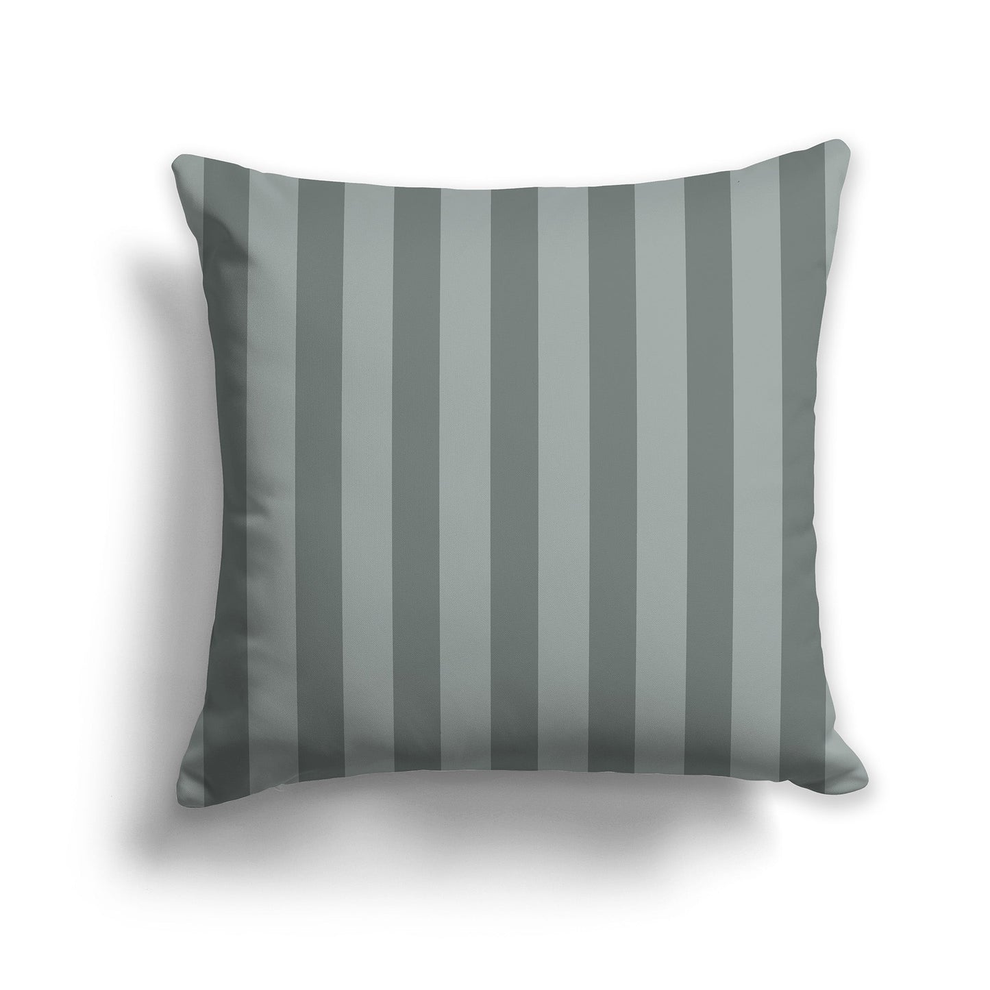 Medium Green Throw Pillow with Vertical Green Bars on Front, CAPC-1213-051