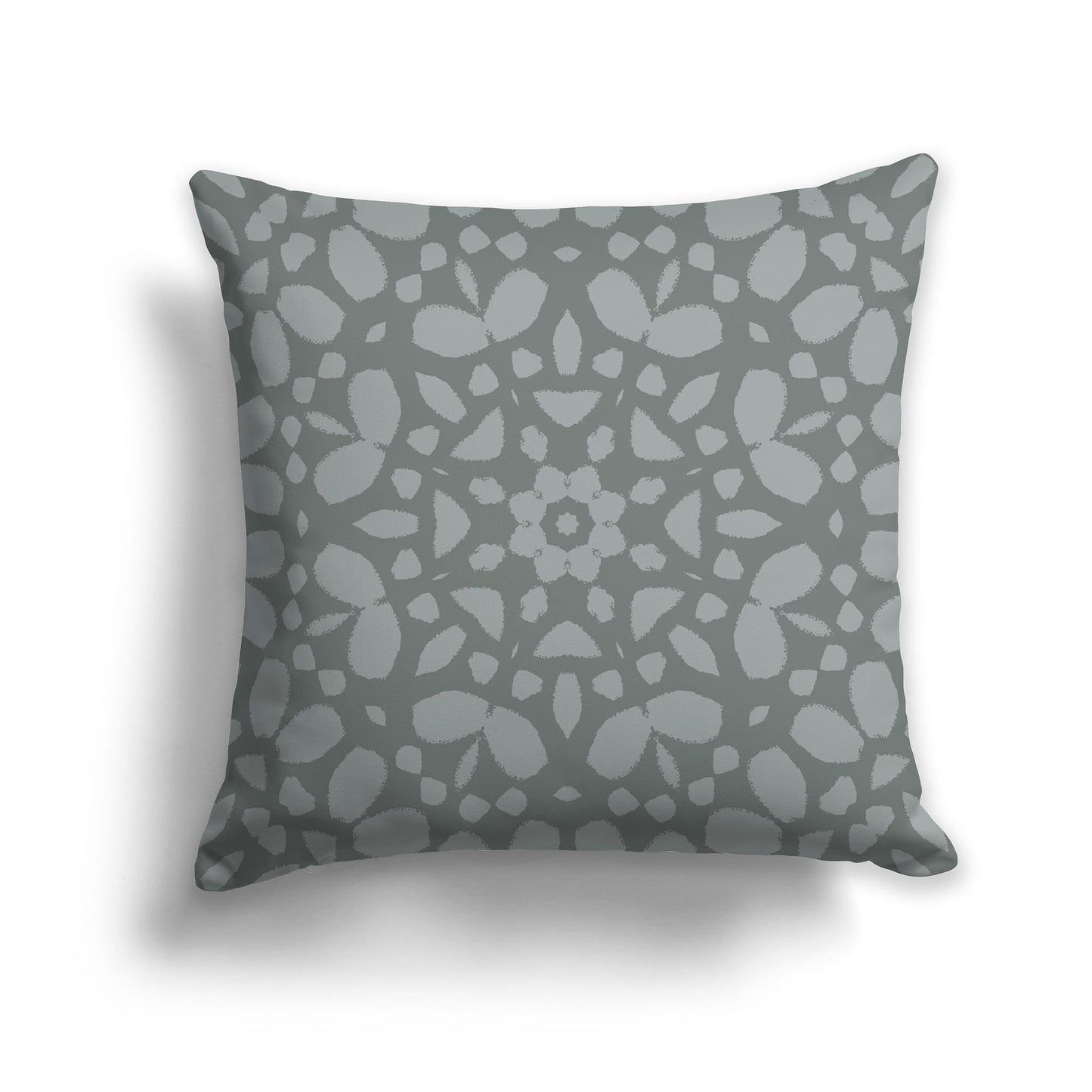 Green Throw Pillow with Medium Green Circular Graphic on Both Sides, CAPC-1213-182