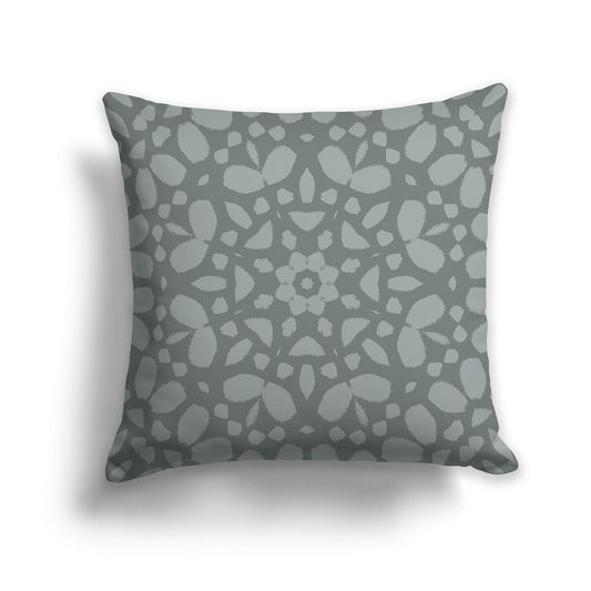 Green Throw Pillow with Medium Green Circular Graphic on Both Sides, CAPC-1213-182