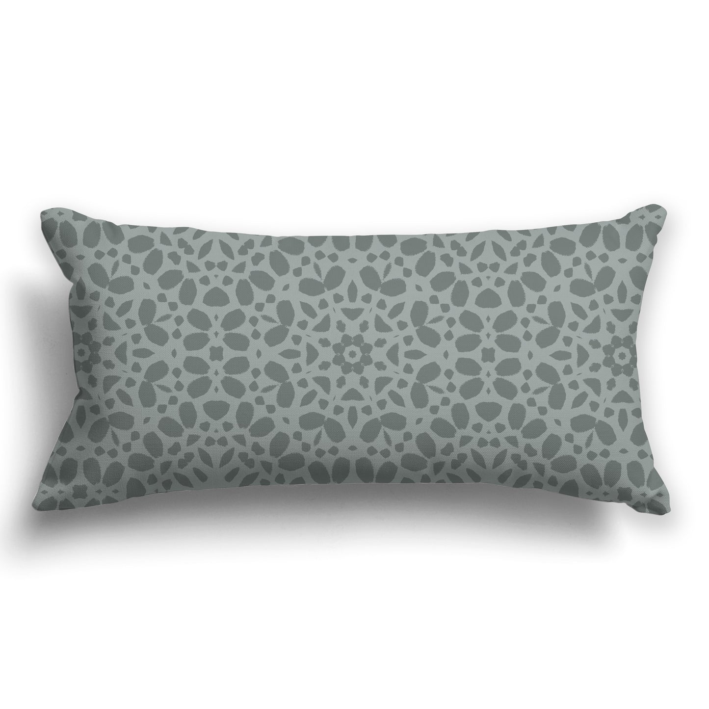 Throw Pillow with Circular Two-tone Green Repeat Graphic on Both Sides, CAPC-1213-191