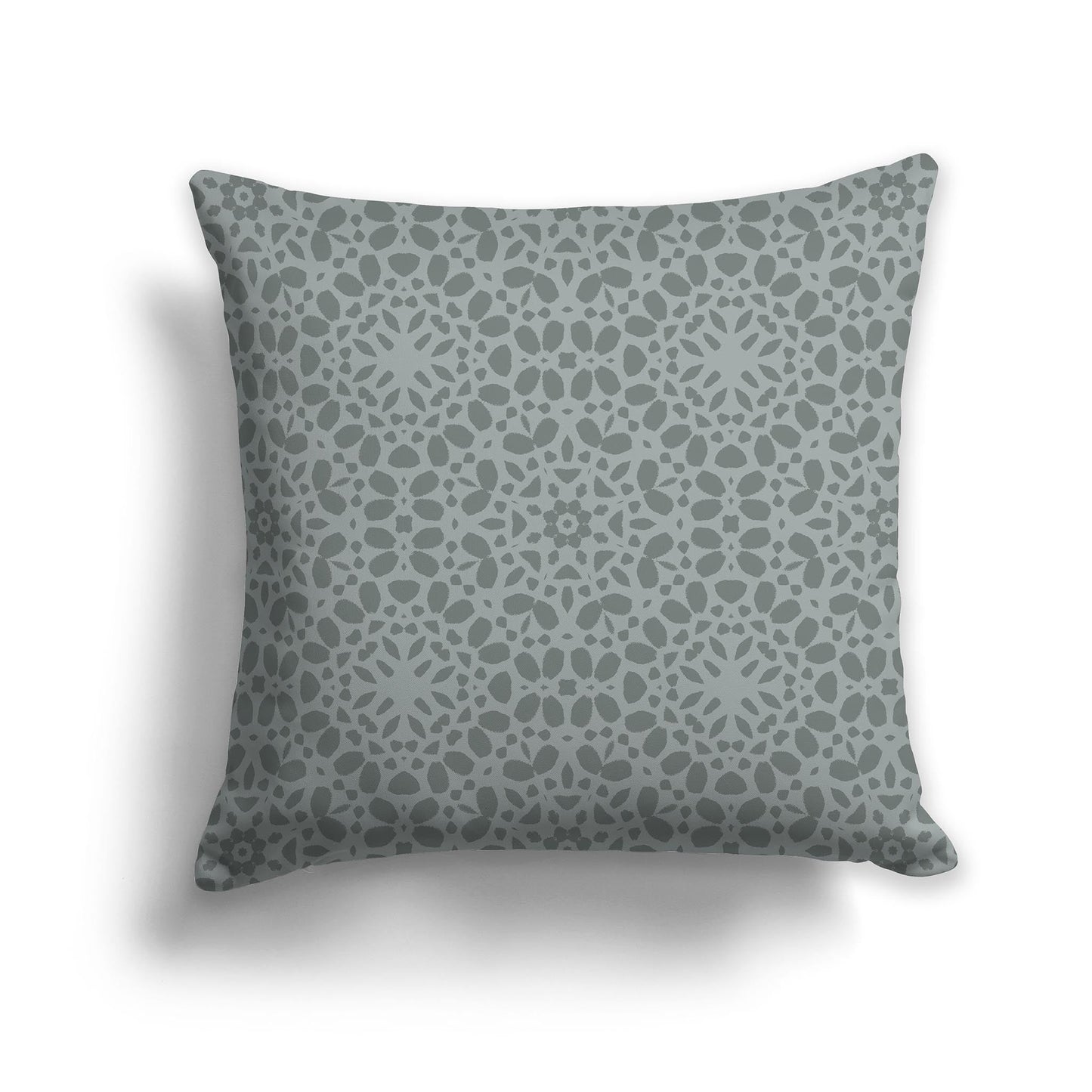 Throw Pillow with Circular Two-tone Green Repeat Graphic on Both Sides, CAPC-1213-191