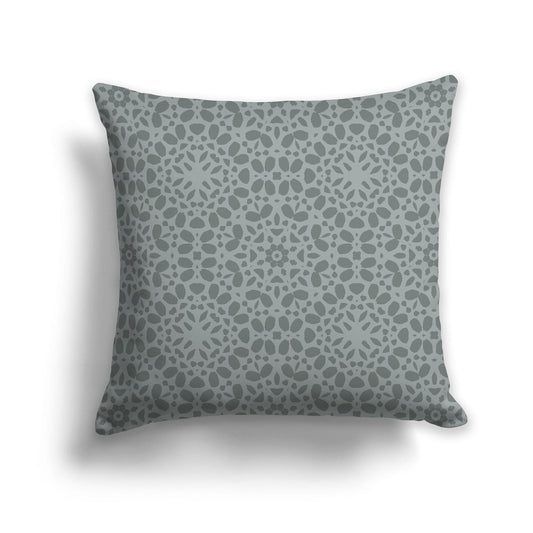 Throw Pillow with Circular Two-tone Green Repeat Graphic on Both Sides, CAPC-1213-191