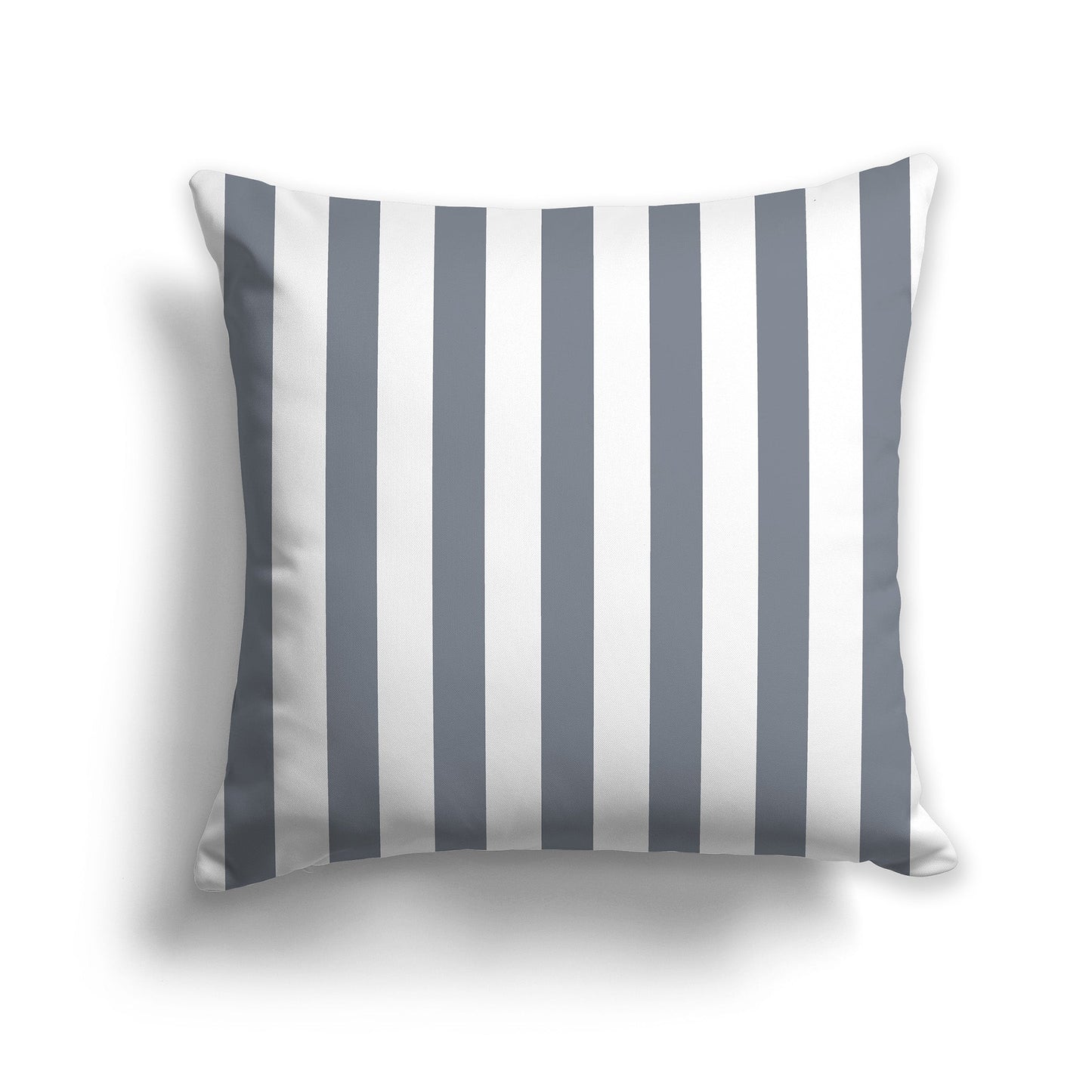 White/Beige-white Throw Pillow with Grey Vertical Bars on Front, CAPC-1221-052