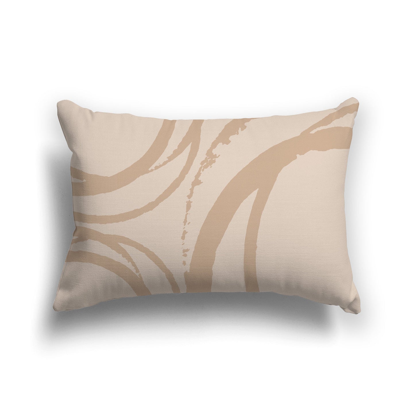 Light Caramel Throw Pillow with Circular Caramel Graphic on Both Sides, CAPC-1222-021