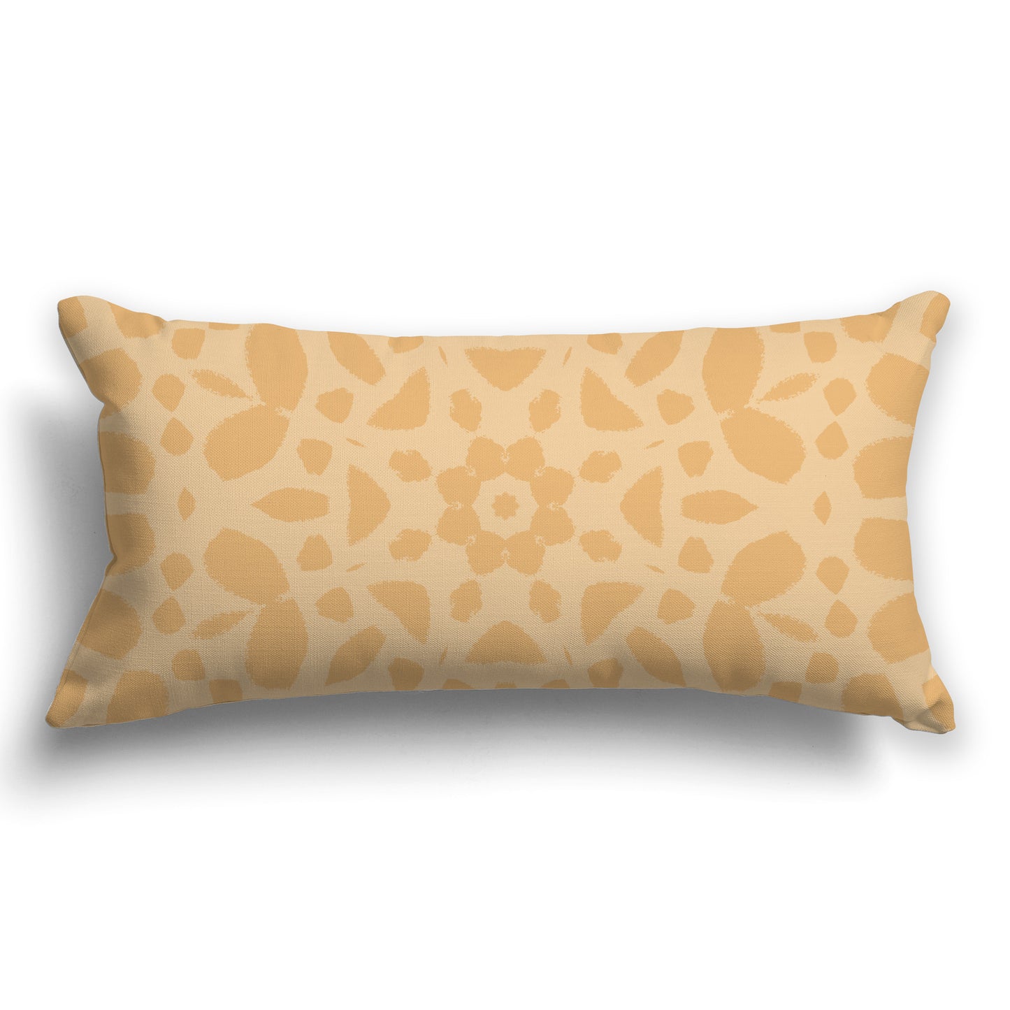 Light Orange Throw Pillow with Orange Circular Graphic on Both Sides, CAPC-1232-181