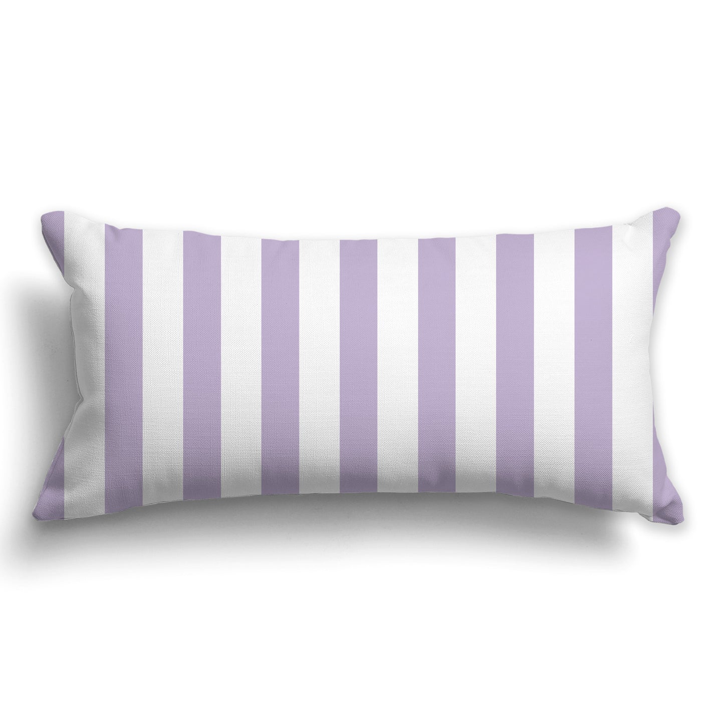 White/Beige-white Throw Pillow with Mauve Vertical Bars on Front, CAPC-1251-051