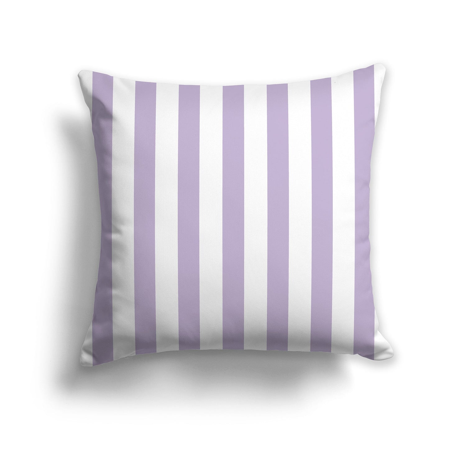 White/Beige-white Throw Pillow with Mauve Vertical Bars on Front, CAPC-1251-051