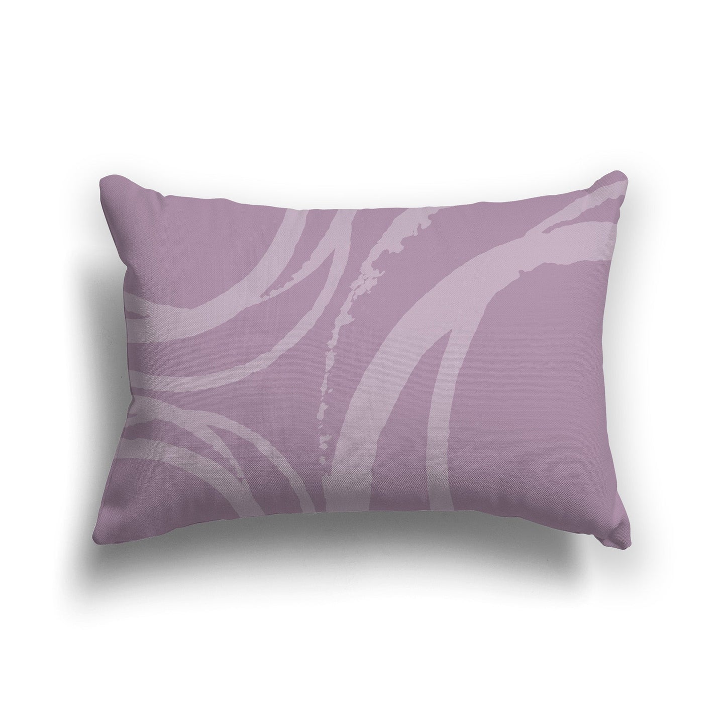 Mauve Throw Pillow with a Circular Light Mauve Graphic on Both Sides, CAPC-1252-022