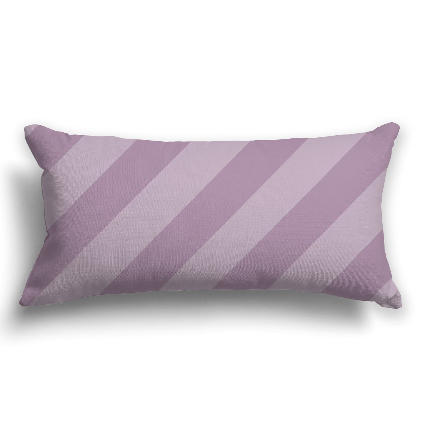 Throw Pillow with Two-tone Mauve Diagonal Bars on Both Sides, CAPC-1252-031