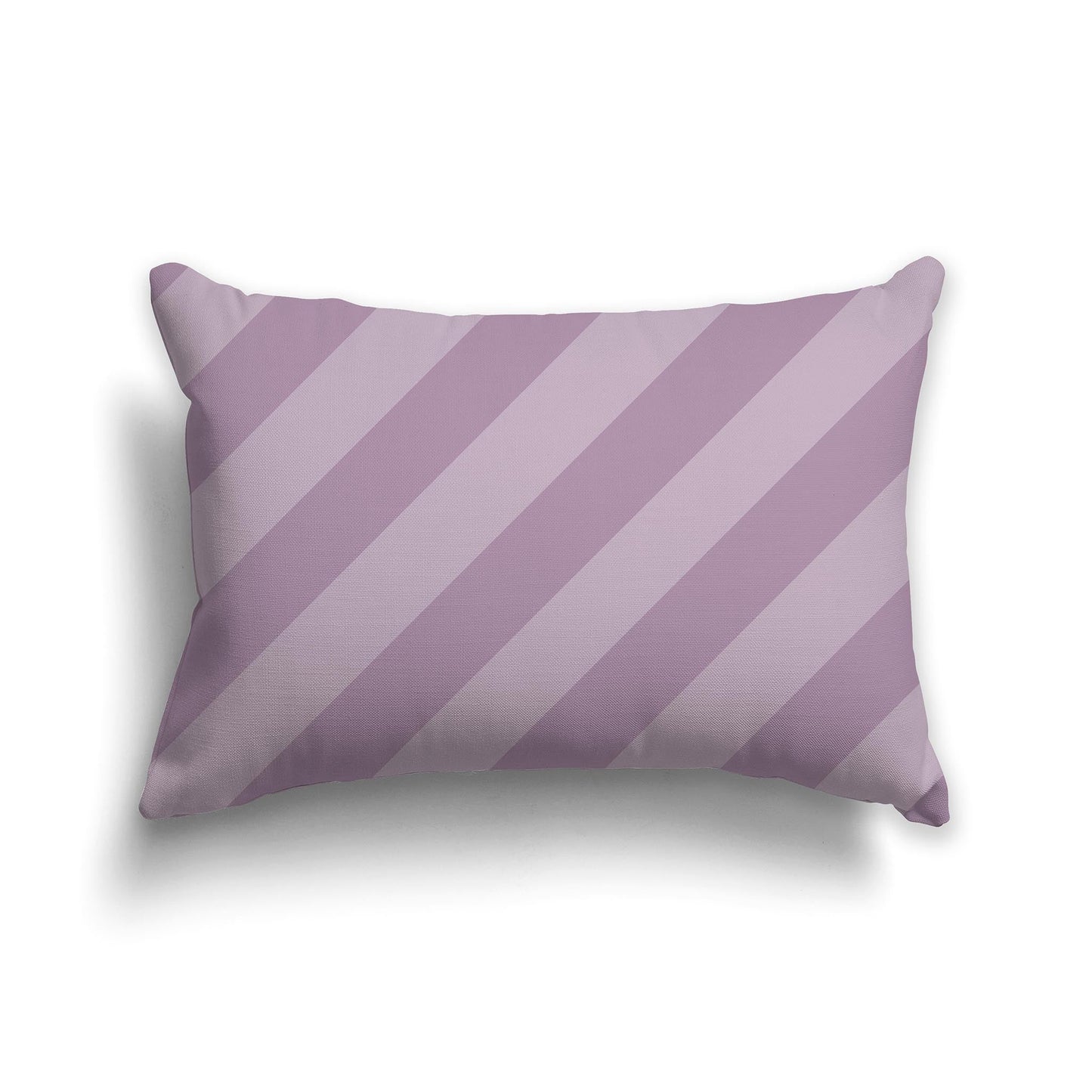 Throw Pillow with Two-tone Mauve Diagonal Bars on Both Sides, CAPC-1252-031