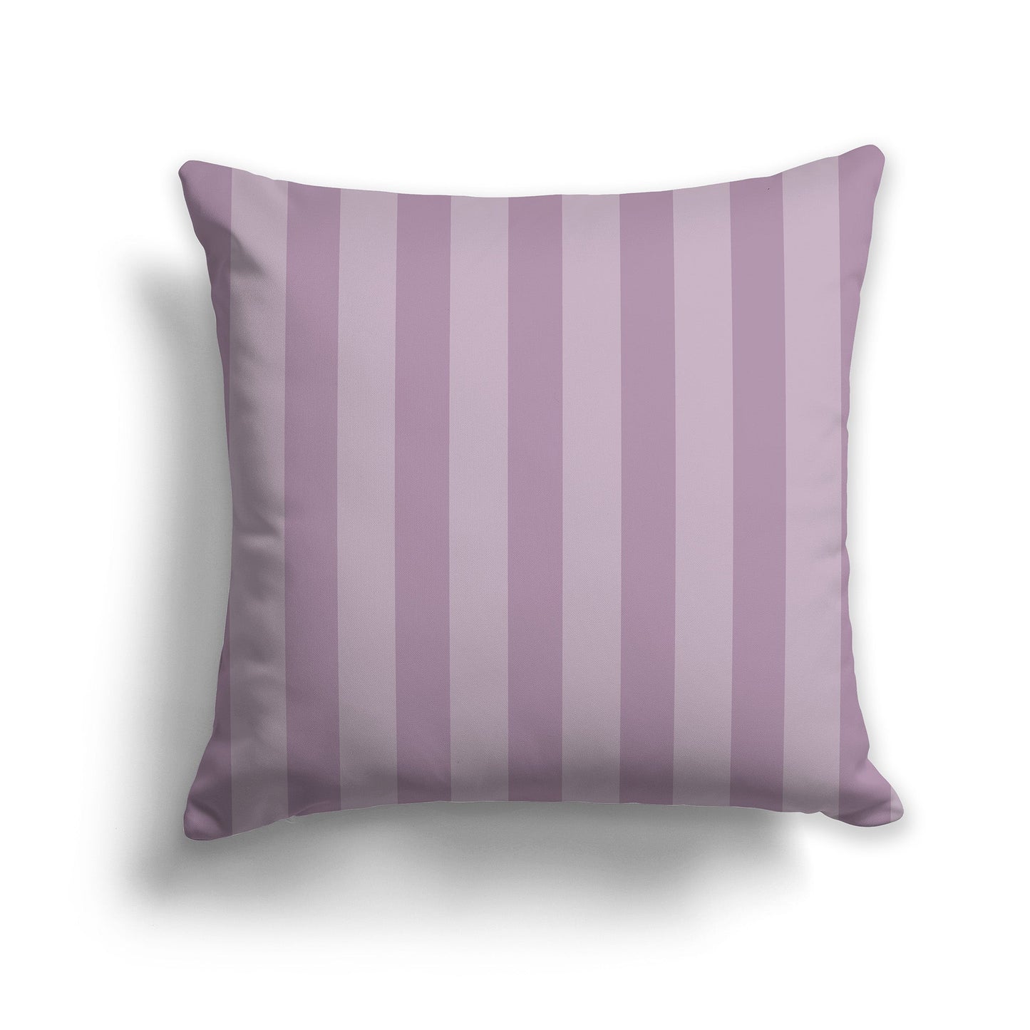Light Mauve Throw Pillow with Mauve Vertical Bars on Front, CAPC-1252-051
