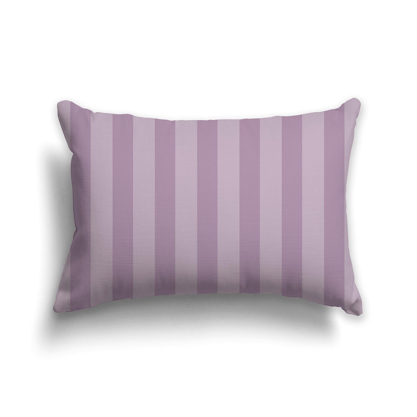 Light Mauve Throw Pillow with Mauve Vertical Bars on Front, CAPC-1252-051