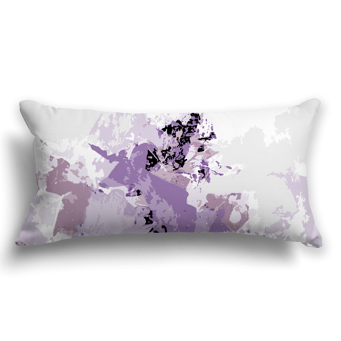 Cushion Cover with Graphic Art from the Lavender Shadows Collection, CAPC-1252-694, 61 x 30 cm, 24 x 12 inches