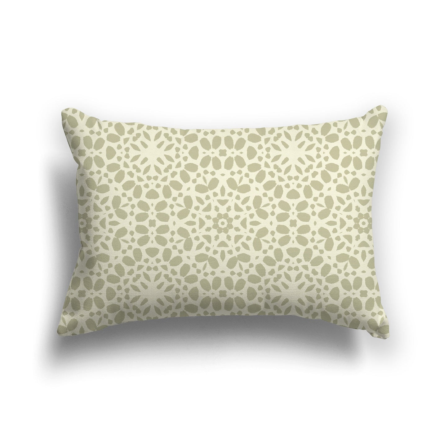 Throw Pillow with Circular Green and Yellow Repeat Graphic on Both Sides, CAPC-1255-191