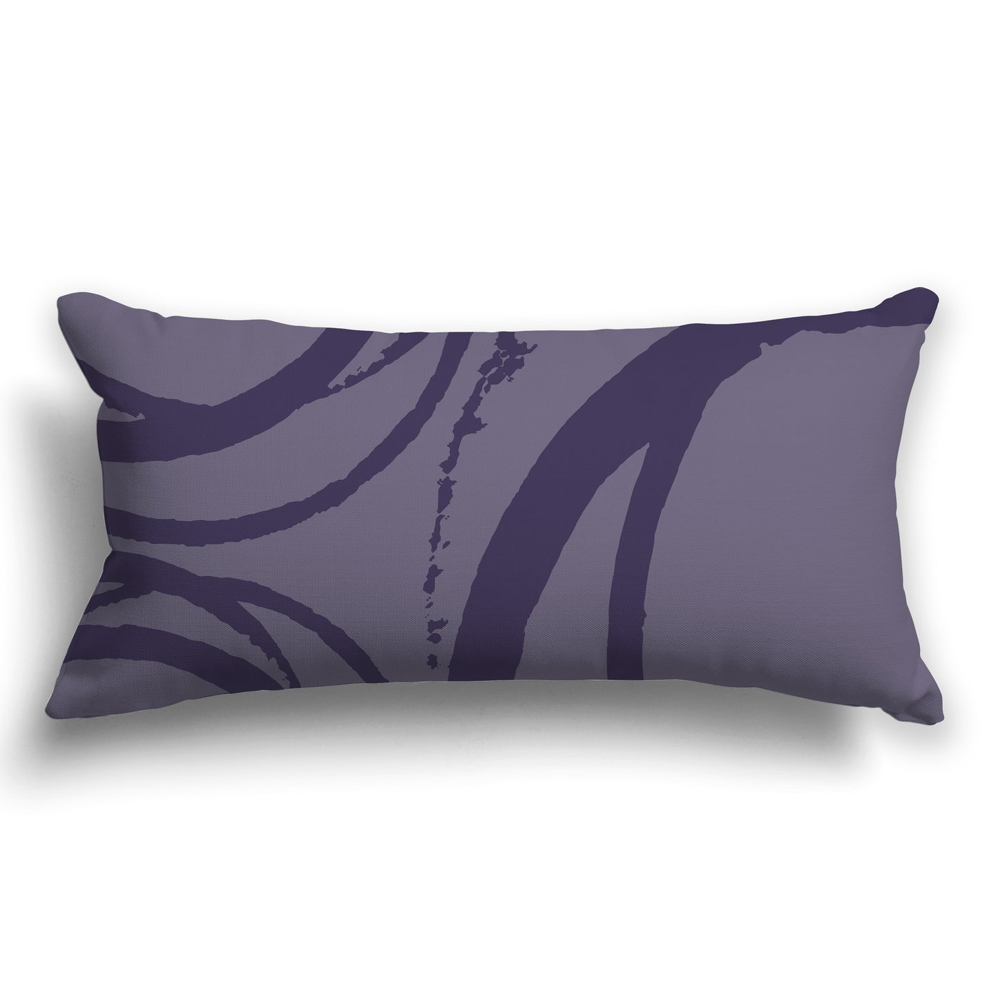 Medium Purple Throw Pillow with Circular Purple Graphic on Both Sides, CAPC-1261-021