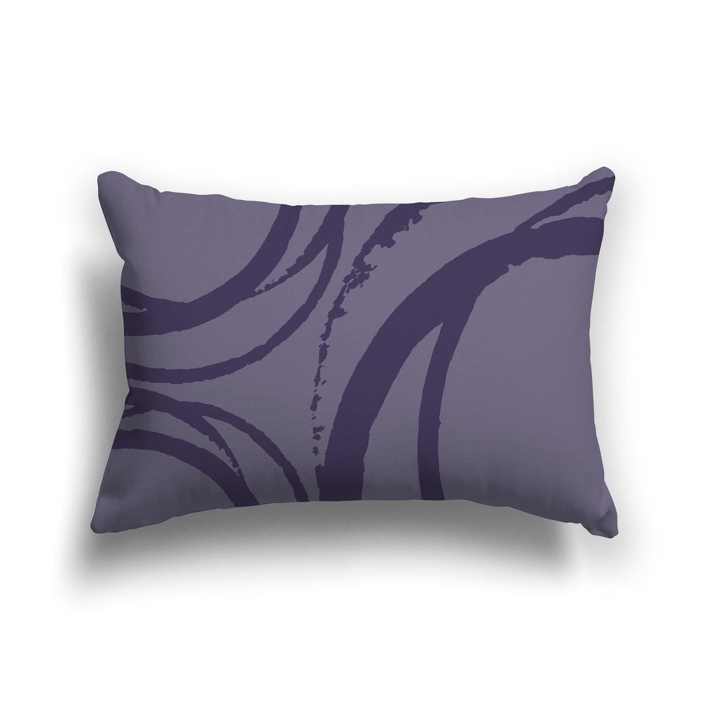 Medium Purple Throw Pillow with Circular Purple Graphic on Both Sides, CAPC-1261-021