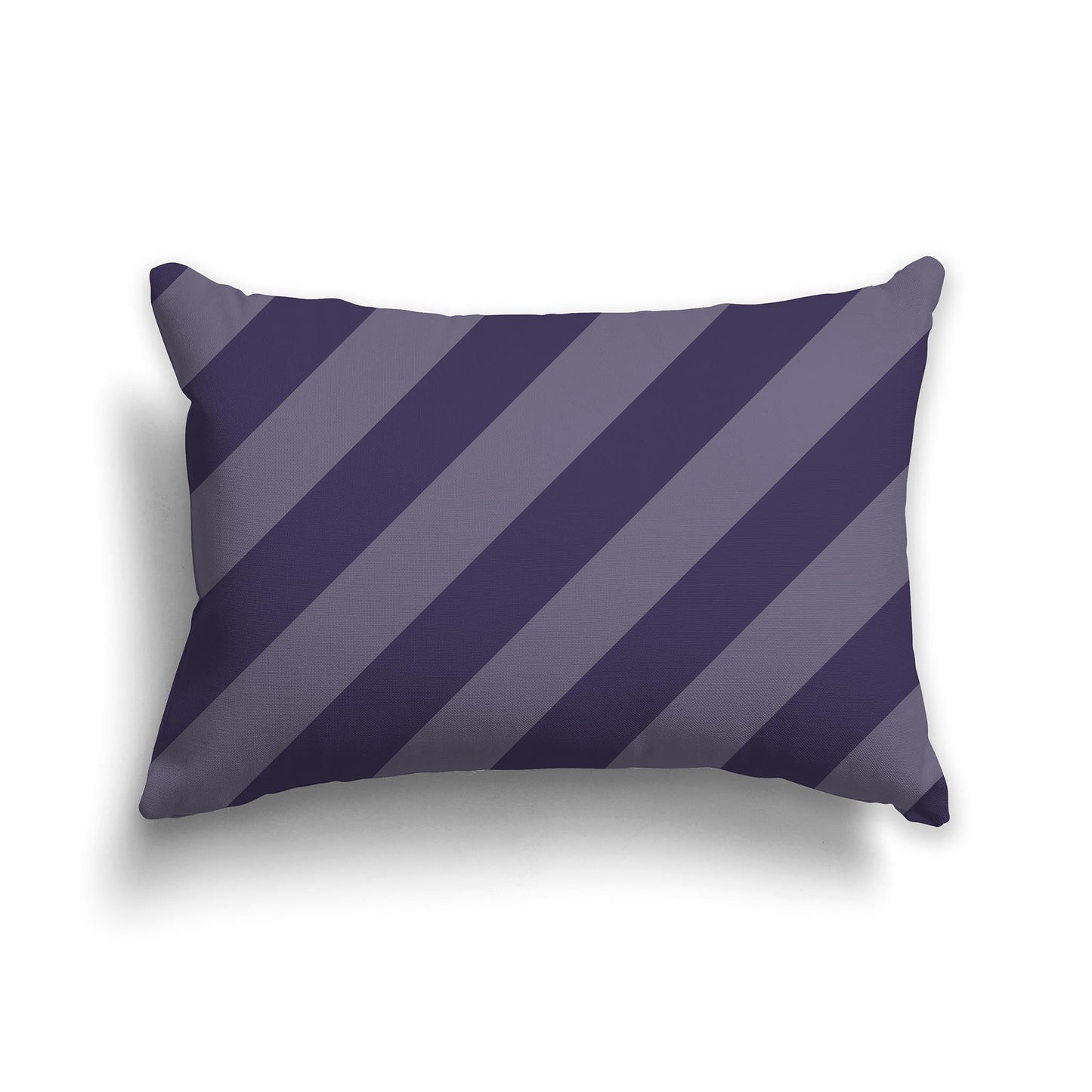 Throw Pillow with Two-tone Purple Diagonal Bars on Both Sides, CAPC-1261-031