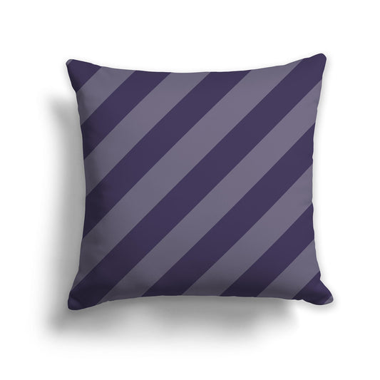 Throw Pillow with Two-tone Purple Diagonal Bars on Both Sides, CAPC-1261-031