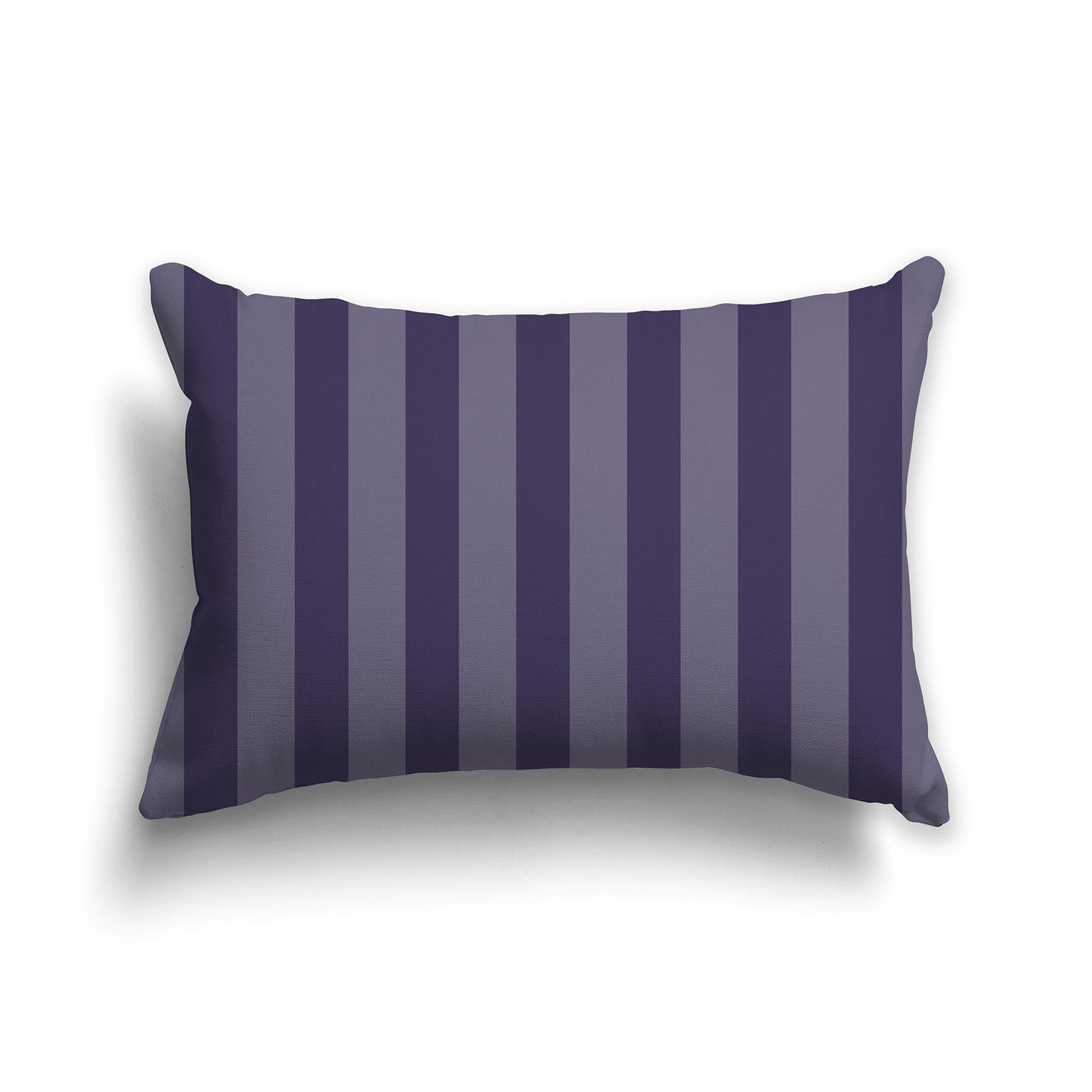 Medium Purple Throw Pillow with Purple Vertical Bars on Front, CAPC-1261-051