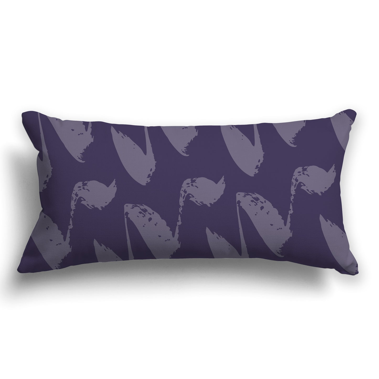 Purple Throw Pillow with Medium Purple Squiggle Pattern on Both Sides, CAPC-1261-082