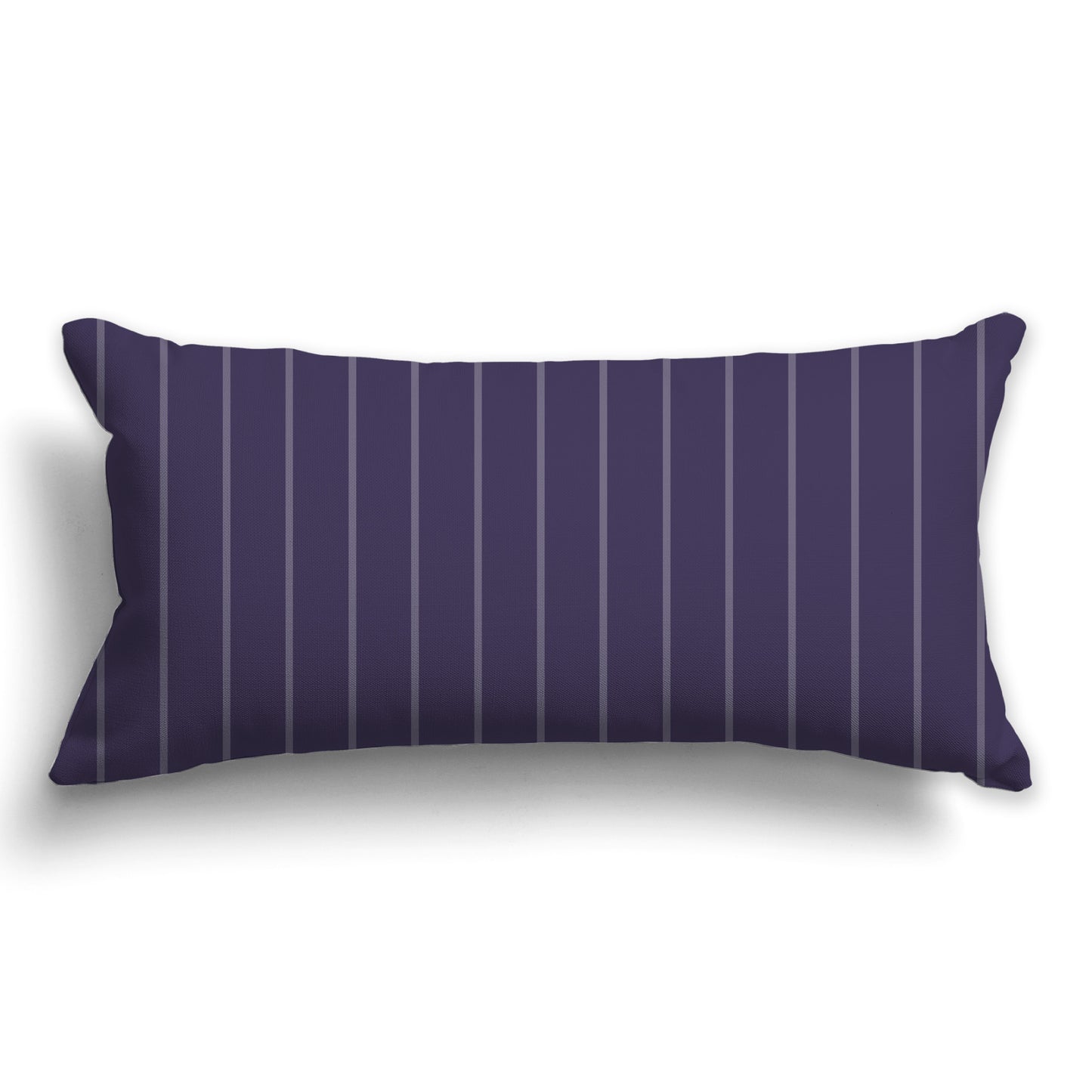 Purple Throw Pillow with Fine Vertical Medium Purple Stripes on Front, CAPC-1261-152