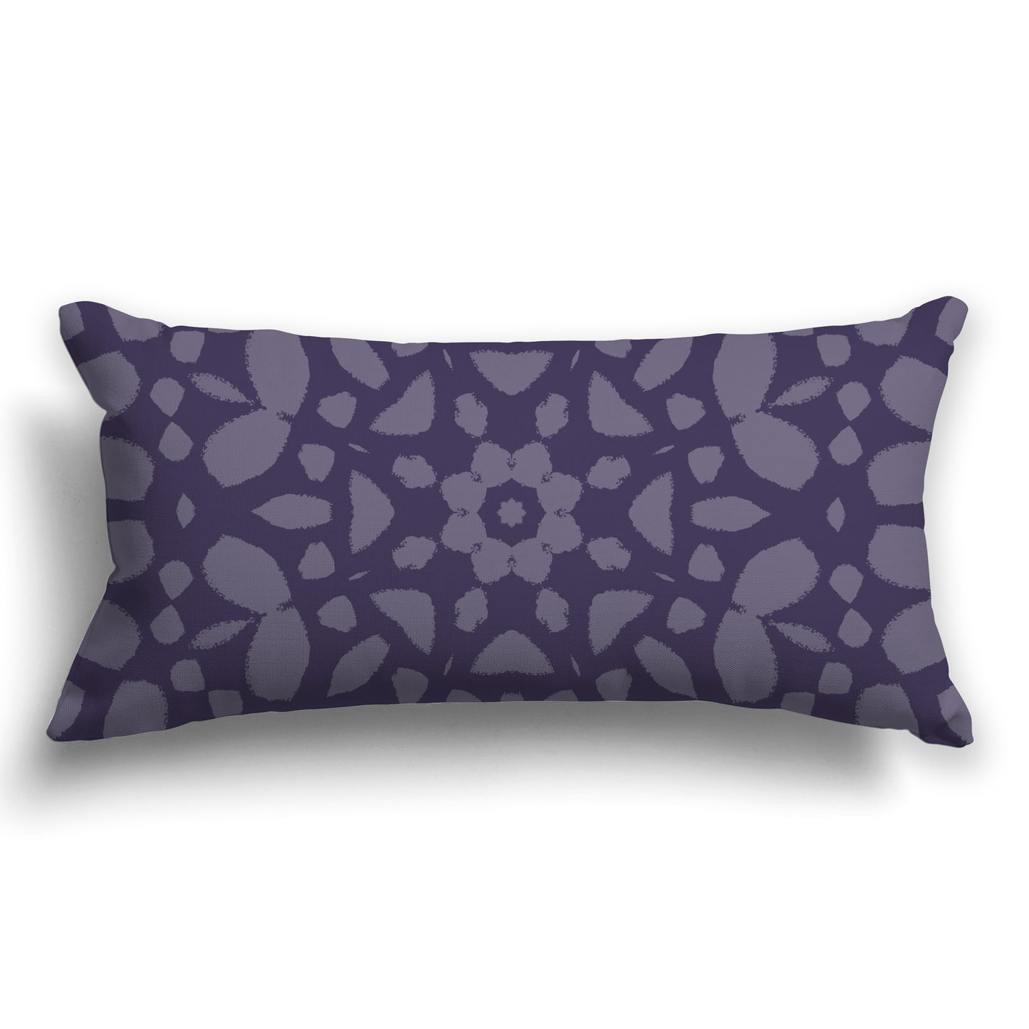 Purple Throw Pillow with Medium Purple Circular Graphic on Both Sides, CAPC-1261-182