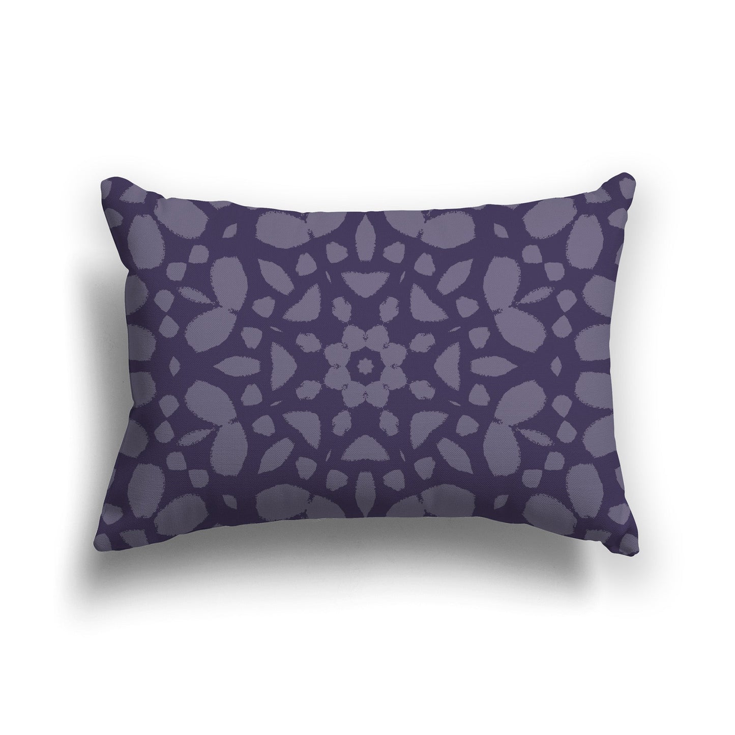 Purple Throw Pillow with Medium Purple Circular Graphic on Both Sides, CAPC-1261-182