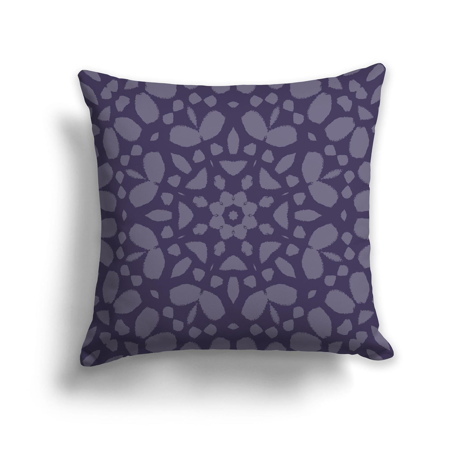 Purple Throw Pillow with Medium Purple Circular Graphic on Both Sides, CAPC-1261-182