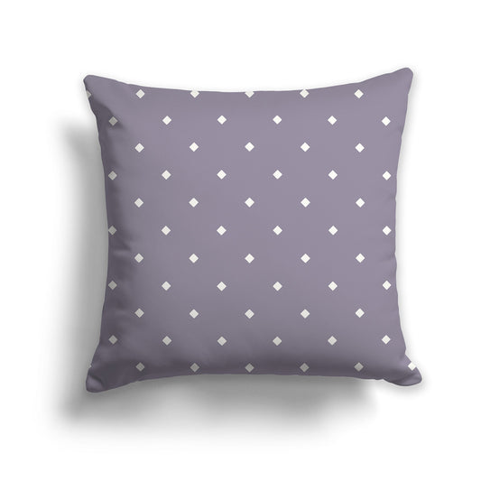 Lavender Throw Pillow with Large Pale Cream Diamond Pattern on Front, CAPC-1262-102