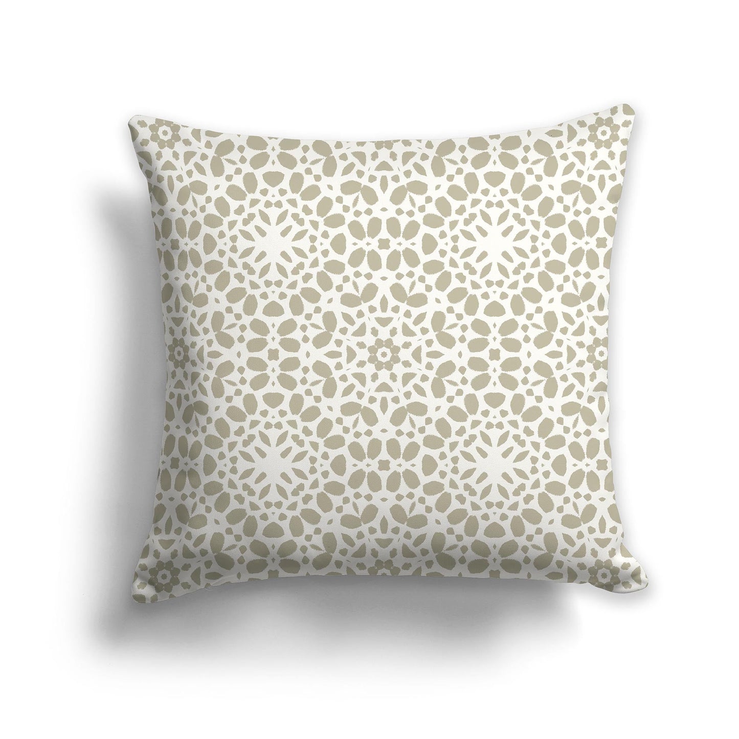 Throw Pillow with Circular Pastel Green and Pale Cream Repeat Graphic on Both Sides, CAPC-1263-191