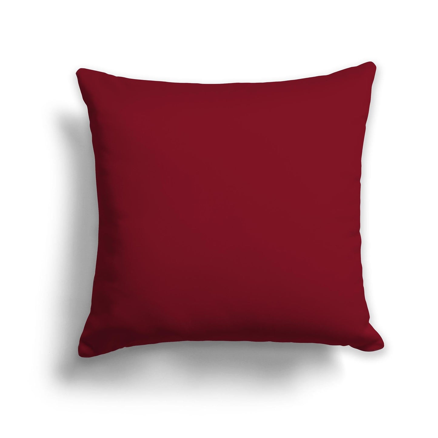Solid Burgundy Red Throw Pillow, CAPC-1284-200